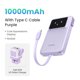 thumbnail image 3 of Banco de energía portátil UGREEN de 30 W, 10 000 mAh, cable tipo C, carga rápida, para iPhone 16 Pro Max, batería portátil, 3 of 5