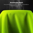 thumbnail image 2 of yeacher Men's Reflective Cycling Jacket with UV Protection - Lightweight, Breathable, and Water-Resistant for Outdoor Activities in Green, Size M, 2 of 5