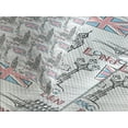 thumbnail image 4 of Ambesonne London Quilted Bedspread Set 3 Pcs, Famous Big Ben Sketchy, Queen Size, Multicolor, 4 of 5