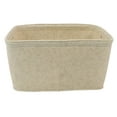 thumbnail image 3 of Mainstays Medium Felt Decorative Storage Basket, Oatmeal, 15 in x 11 in x 7.8 in, 3 of 4