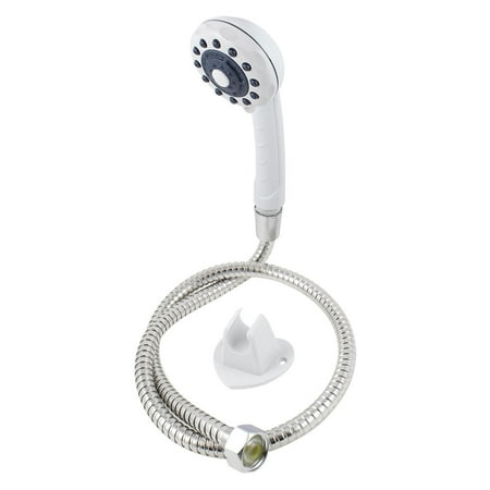 Stand Up Shower Unique Bargains Unique Bargains Spiral Hose Thread Connector Shower Head Plastic Stand Holder Kit for Bath ()