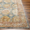 thumbnail image 4 of Hauteloom Crescentia Living Room, Bedroom Area Rug - Traditional - Light Sage, Tan, Dark Blue - 18" Sample, 4 of 9