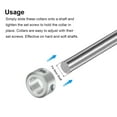 thumbnail image 4 of Set Screw Shaft Collar for 8mm Shaft, 4pcs Clamping Collars 14mm OD, 8mm Thickness, 4 of 5