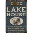 thumbnail image 1 of SOLIS'S Lake House Blue Cabin Home Decor 8 x 12 High Gloss Metal 208120038497, 1 of 1
