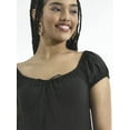 thumbnail image 4 of No Boundaries Mini Dress with Puff Sleeves, Women's, 4 of 5