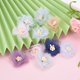 thumbnail image 3 of Flor de tela artificial, 10 piezas de flores de tela artificiales, suministros de decoración de ropa, flores artificiales, diseño a prueba de futuro, 3 of 9