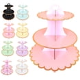 thumbnail image 3 of HomeLife 3-Layer Cupcake Dessert Paper Stand Display Rack Birthday Wedding Party Supplies, 3 of 11