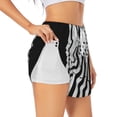 thumbnail image 3 of Lsque Submarine Vintage Flag Printed Women's Running Shorts with Liner Pockets,Elastic Quick Dry Workout Athletic Gym Yoga Shorts,Womens High Waist Shorts-Large, 3 of 9
