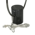 thumbnail image 4 of DecMode 18" Round Black Table Lamp with White Glass Shade, 4 of 10