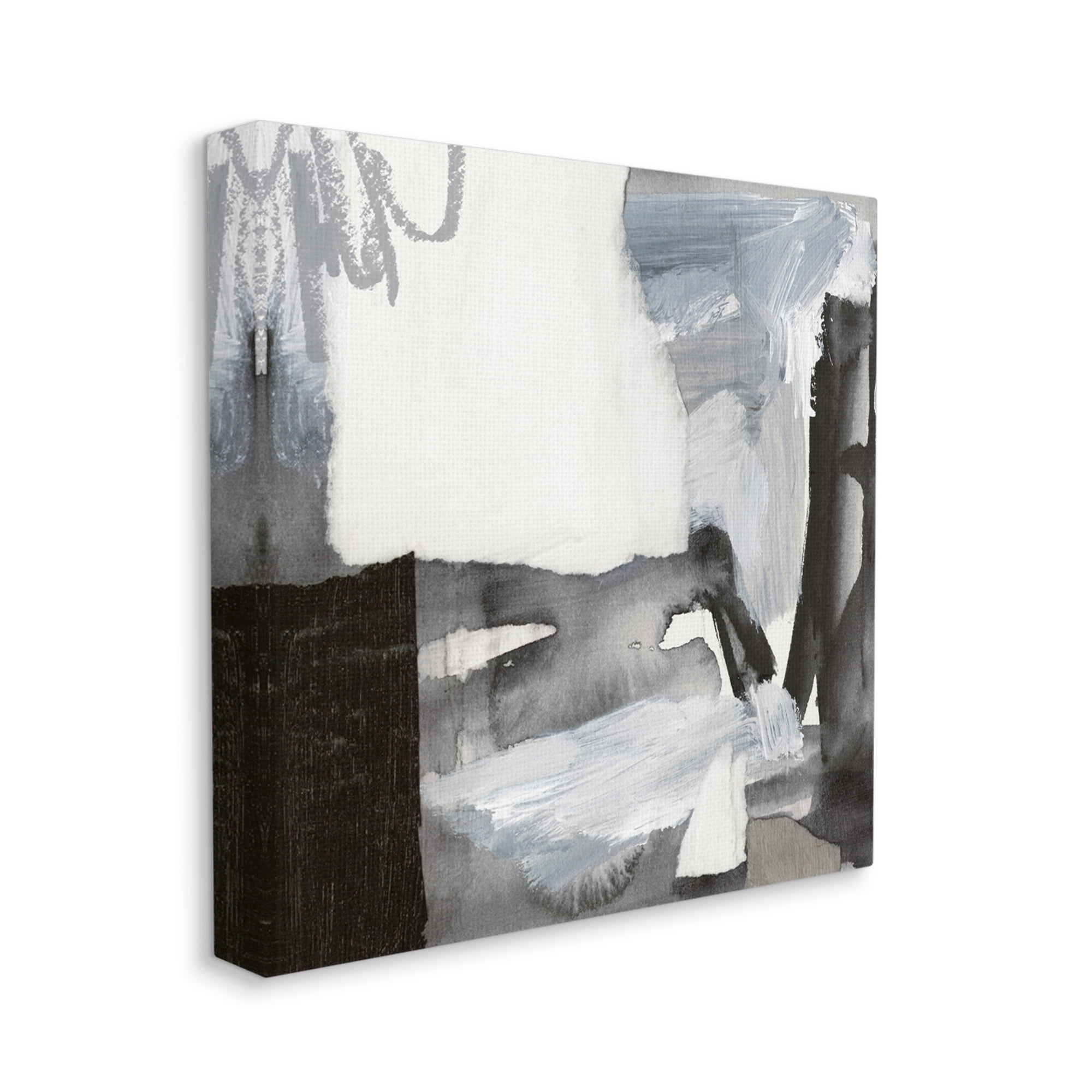 Stupell Industries Contemporary Collaged Shapes Scribble Painting Design Painting Gallery Wrapped Canvas Print Wall Art, Design by Victoria Barnes