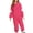 Hot Pink, variant on Kids Halloween Hoodie Outfit Fall Winter Long Sleeve Pullover Tops & Pants Tracksuit Set with Pocket for Boys Girls Toddler Casual Two-Piece Jogger Suits Kids Halloween Costume