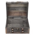 thumbnail image 4 of Frcolor Box Jewelry Treasure Wooden Case Storagewood Vintage Boxesorganizer Trinket Keepsake Bracelet Decorative Retro Lock, 4 of 7