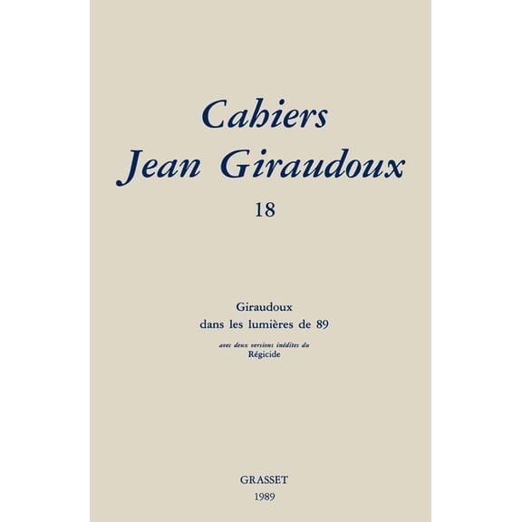 Cahiers numéro 18, (Paperback)