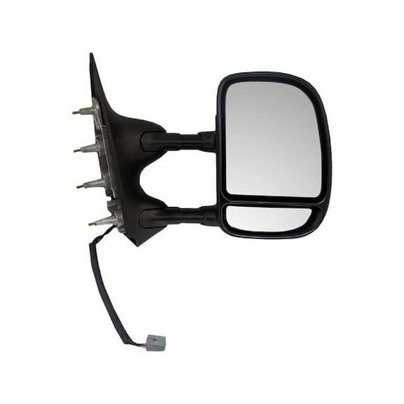 Right Passenger Side Power Mirror, Dual Swing, Telescoping - Compatible with 2009 - 2019 Ford E350 Super Duty 2008 2010 2011 2012 2013 2014 2015 2016 2017 2018 2021
