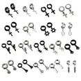 thumbnail image 3 of 1PCS Trendy Geometric Dangle Earring None Piercing Dangle ear stud Ear Titanium Steel Single Ear Stud Earring Clips, 3 of 8