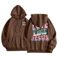 thumbnail image 3 of Christian Hoodies for Women 2025 Love Like Jesus Hoodie with Pockets Y2K Graphic Hooded Sweatshirt Pullover Tops, 3 of 8