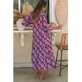 thumbnail image 3 of Casuashion Abstract Geometric High Waist Maxi Dress: Elegant Sweetness for Everyday, 3 of 8