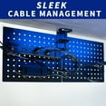 thumbnail image 3 of VIVO Steel Clamp-on 12" x 20" Desktop Pegboard, Magnetic Privacy Panel, 3 of 8