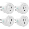 Gosund Mini Smart Plug, Wi-Fi Outlet Socket Works with Alexa and Google Home, Remote Control with Timer Function, 10A 1200W, No Hub Required, 4-Pack