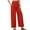 Red, variant on Hvyesh Women's Cotton Linen Dress Pants Loose Fit Wide Leg Palazzo Pants Elastic Waist Beach Trouser Lightweight Yoga Pants with Pockets