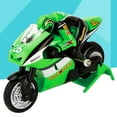 thumbnail image 5 of High Motorbike Radio Control 2.4G 3CH 1：20 Mini Jump Motorcycle (Green), 5 of 5