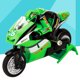 thumbnail image 5 of FELTECHELECTR Minimoto de radiocontrol de alta potencia, 2,4 G, 3 canales, escala 1:20 (verde), 5 of 6