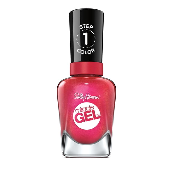 Sally Hansen Miracle Gel Nail Color, Red-Y Set Run!, 0.5 oz, At Home Gel Nail Polish, Gel Nail Polish, No UV Lamp Needed, Long Lasting, Chip Resistant