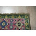 thumbnail image 6 of EORC KC15103GN8X10 8 x 10 ft. Kazak Traditional Area Rug, Green & Light Fushia, 6 of 9