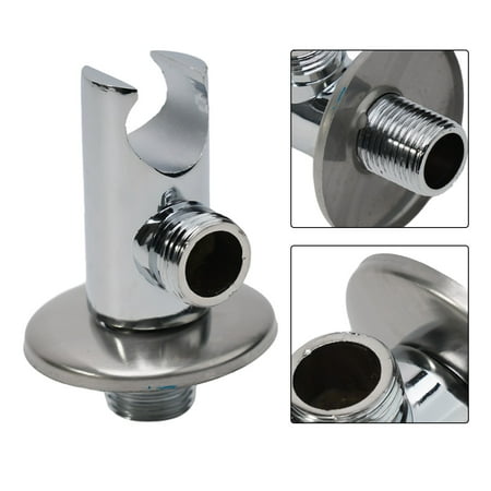 

Wall Mounted Outlet Elbow Shower Hose Connector Head Holder Bracket Holder