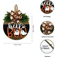 thumbnail image 2 of Jimin Halloween Door Sign Hanger Decorations, Cute Halloween Ghost Decor Welcome Wood Wreaths for Front Door Farmhouse Porch Wall Decor Outdoor, 2 of 6