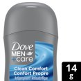 thumbnail image 2 of Dove Men+Care Antiperspirant Clean Comfort 72H Protection, 14 g, 2 of 6