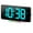 Black, variant on Onekawa Digital Alarm Clock Large LED Display RGB Alarm Clock with 10 Color Night Light Adjustable Brightness USB Charging Clock for Bedroom Nightstand Home Office Decor
