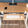 thumbnail image 3 of VIVO Light Wood Clamp-on Height Adjustable Keyboard & Mouse Under Desk Tray, 3 of 9
