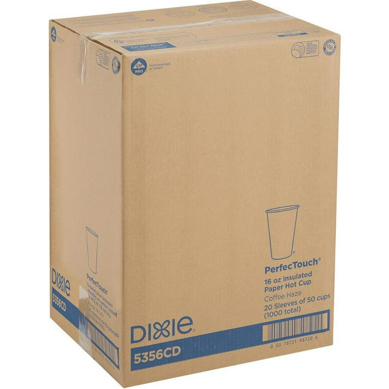 PerfecTouch Paper Hot Cups, 16 oz, Coffee Haze Design, 50/Sleeve, 20 Sleeves/Carton PerfecTouch Paper Hot Cups, 16 oz, Coffee Haze Design, 50/Sleeve, 20 Sleeves/Carton