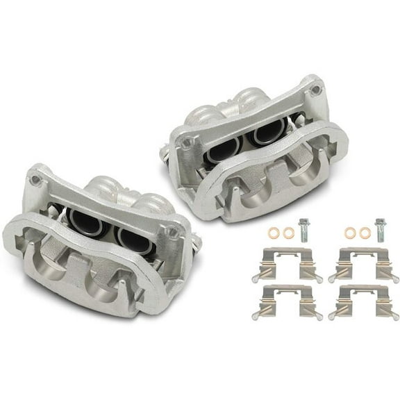 Front Brake Caliper Set 2 - Compatible with 2017 - 2021 Subaru Impreza 2.0L H4 2018 2019 2020