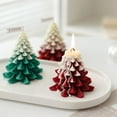 thumbnail image 5 of Vela navideña con forma de árbol de Navidad, atmósfera que se derrite, suministros de fragancia, 5 of 5