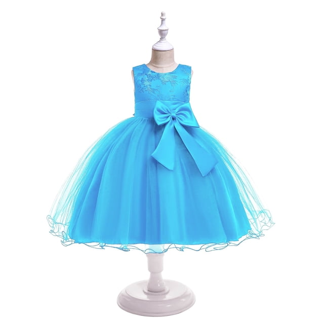 Vestido de niña Vestido de niña de flores Falda de niña de flores Vestido de malla abullonada Vestido de encaje con lazo Vestidos de bebé