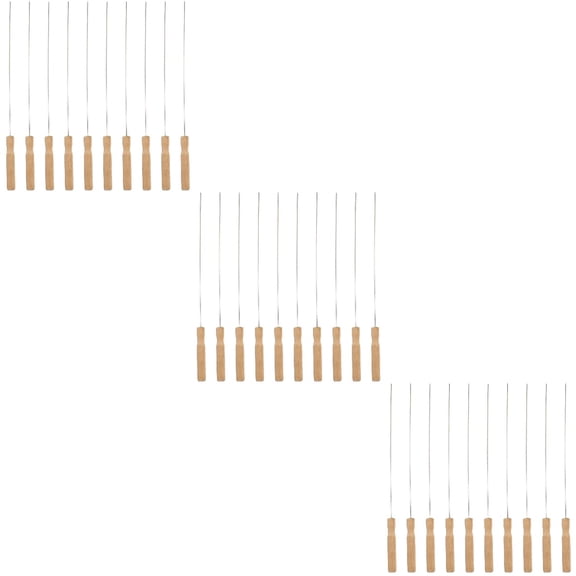 3 Count Flat Iron Grill Kabobs Skewers Satay Sign for Skewered Lamb Meat BBQ Cooking