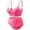 #411-Hot Pink, variant on Women's Summer Yoga Set Strapless Seamless Push-Up Sports Bra with Tank Top and Shorts for Outdoor Fitness Running Workout Casual Sporty Style
