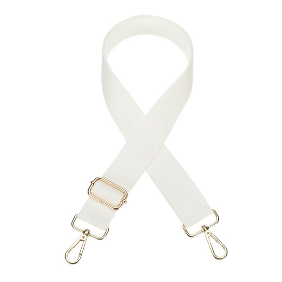 Uxcell Wide Shoulder Purse Strap [1Pcs] - 55 Inch Adjustable Straps Replacement for Handbag Use For Purse & Crossbody Bag & Guitar & Canvas Bag - [White]