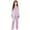 0-Light Purple372, variant on WOYY Toddler Girls Satin Outfits Silk Long Sleeve Shirt Pants Sleepwear Set, Sizes 3-4T