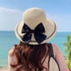 thumbnail image 4 of 55-58 cm sombrero circunferencia sombrero femenino verano al aire libre playa grandes aleros protector solar sombrilla sombrero de paja arco plegable, 4 of 5
