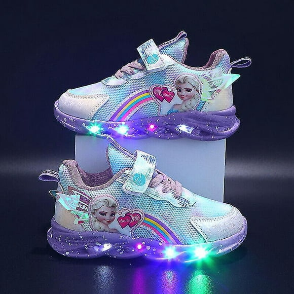 Enfants LED chaussures lumineuses baskets clignotant Enfants filles Allusion la taille des formateurs