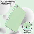 thumbnail image 4 of JETech Case for iPad Air 11-Inch M3/M2 (2025/2024), iPad Air 5/4 (2022/2020 5th/4th Generation 10.9-Inch) with Pencil Holder, Slim Tablet Cover with Soft TPU Back, Auto Wake/Sleep (Green), 4 of 7