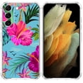 thumbnail image 1 of Water Flower Case for Samsung Galaxy S22 Plus,Aesthetic Colourful Floral Plant Case for Men Women,Unique Soft TPU Bumper Case Cover, 1 of 5