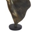 thumbnail image 4 of 7" x 13" Brass Polystone Dancer Sculpture, by DecMode, 4 of 9