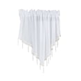 thumbnail image 1 of Cortina corta Farfi con forma triangular, color liso, para cocina, ventana, decoración del hogar (blanco), 1 of 8