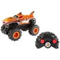 thumbnail image 1 of Hot Wheels RC Monster Trucks HW Tiger Shark RC in 1:24 Scale, Remote-Control Toy Truck, 1 of 6
