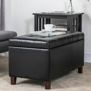 Adeco Square Ottoman Footrest Stool Small Fabric Bench Seat - Bed Bath &  Beyond - 33514593