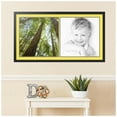 thumbnail image 2 of ArtToFrames Collage Photo Picture Frame with 2 - 20x20 Openings, Framed in Black with Canary and Black Mats (CDM-3926-40), 2 of 8